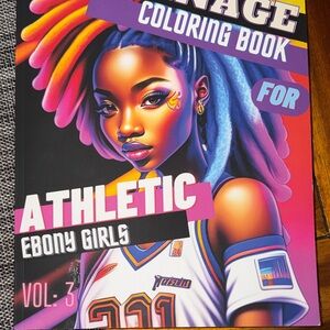 Teenage Coloring Book for Athletic Ebony Girls Vol. 3